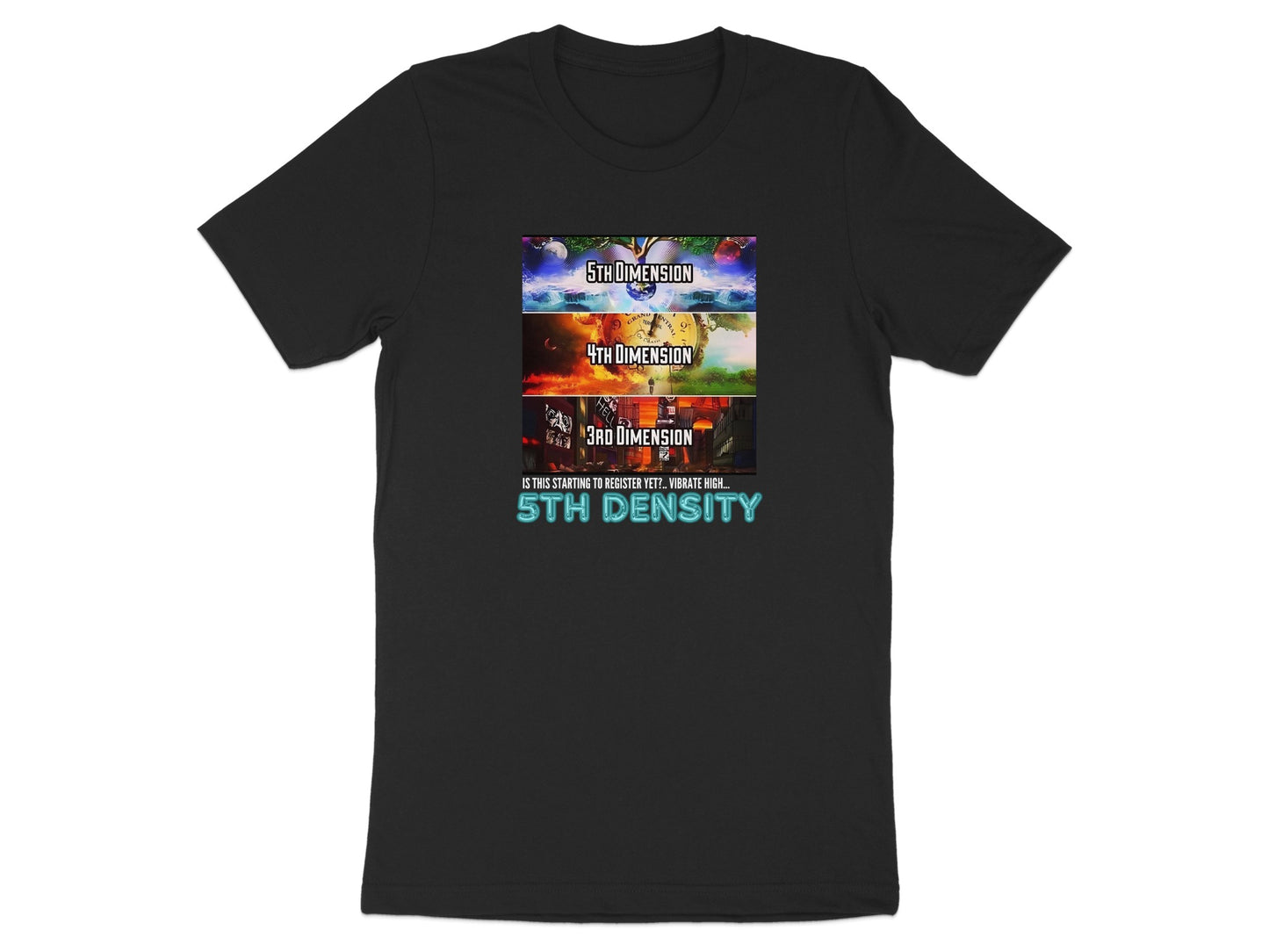Vibrant 5th 4th 3rd Dimension Graphic Tee Shirt product type