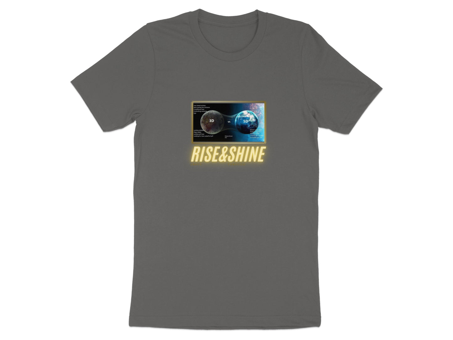 Rise&Shine Inspiring Motivational Graphic T-Shirt product type