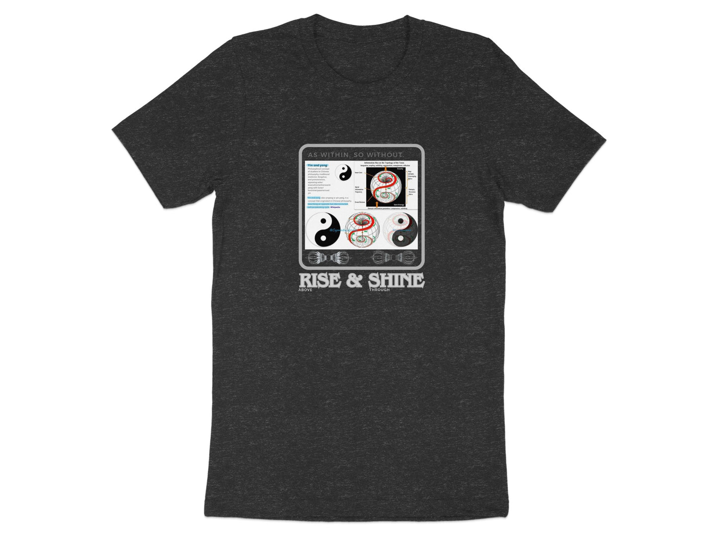 Rise and Shine Yin Yang Spiritual Graphic Tee product