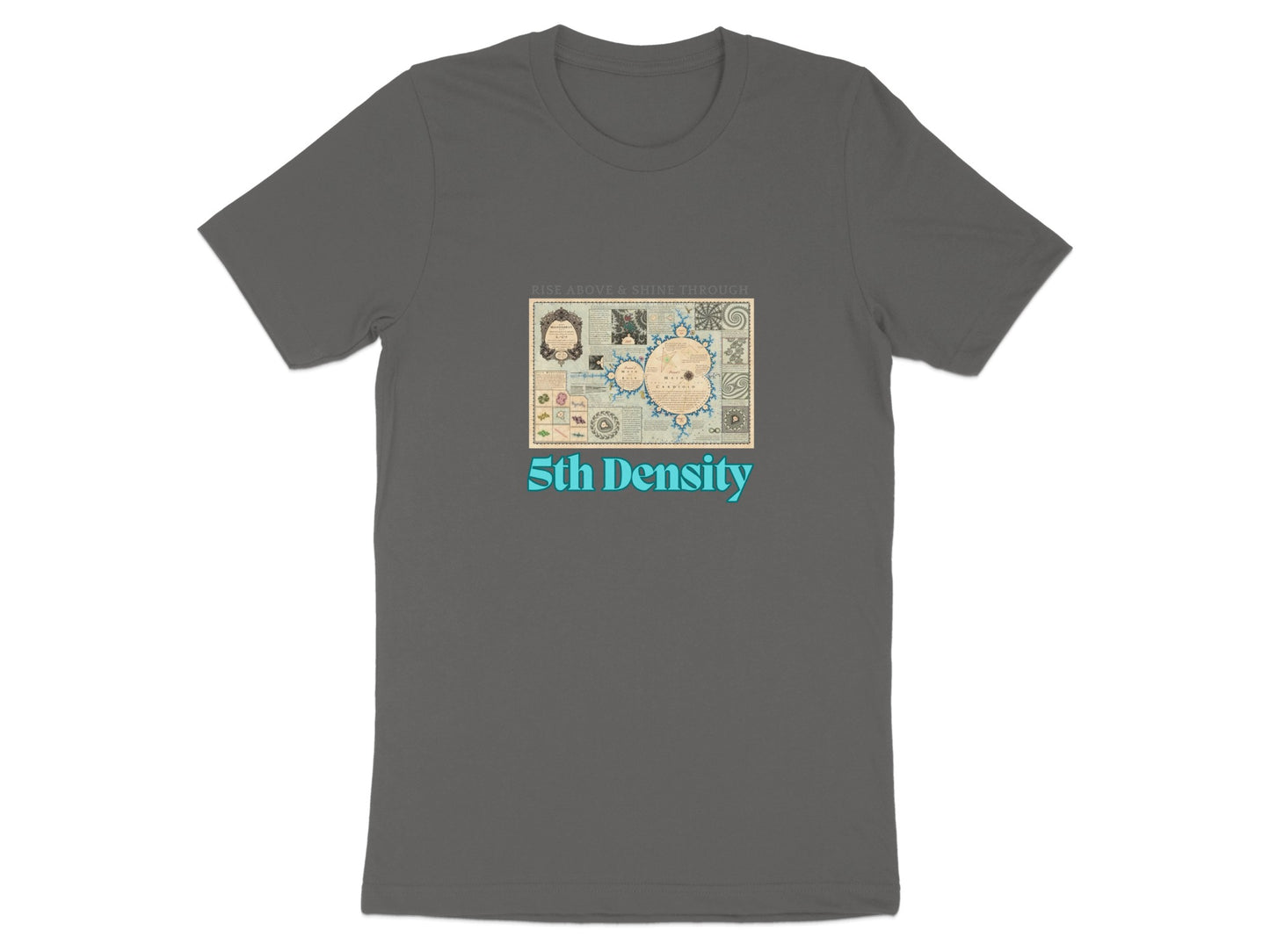 Retro 5th Density Map Graphic Unisex T-Shirt product type