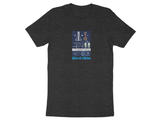 Chess Rise and Shine Design Black Graphic Tee product