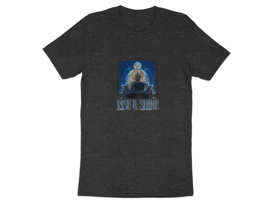 Rise and Shine Anime Art Black T-shirt product